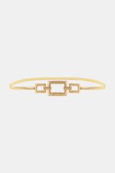 Square Shape Zinc Alloy Buckle Iron Belt