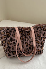 Leopard Fluff Tote Bag