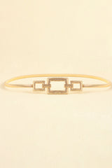 Square Shape Zinc Alloy Buckle Iron Belt
